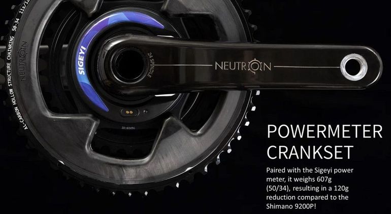 Used Neutron Carbon SY Road Crankset with SIGEYI Power Meter bike — image 4 of 5
