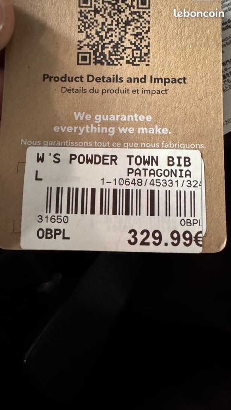 Used Patagonia Women's Powder Town Bibs bike — image 3 of 3