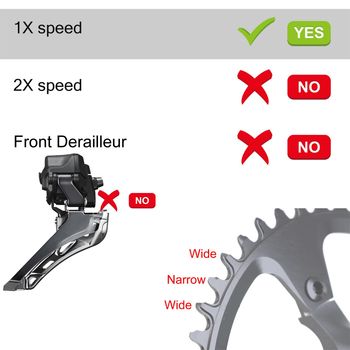 Used Shimano 1s Oval Chainring 42T bike — image 7 of 7