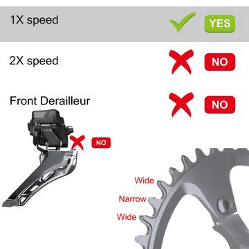 Tweedehands Shimano 1s Oval Chainring 42T bike — afbeelding 7 van 7