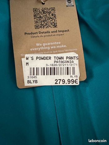 Used Patagonia Powder Town Pants bike — image 4 of 4