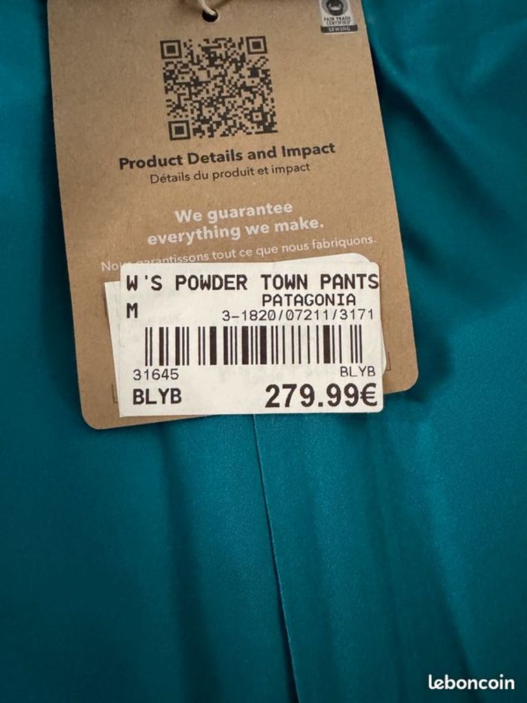 Used Patagonia Powder Town Pants bike — image 4 of 4