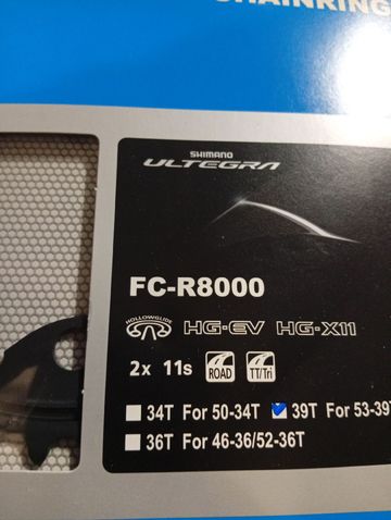 Used Shimano Ultegra FC-R8000 39T 11-speed bike — image 4 of 6