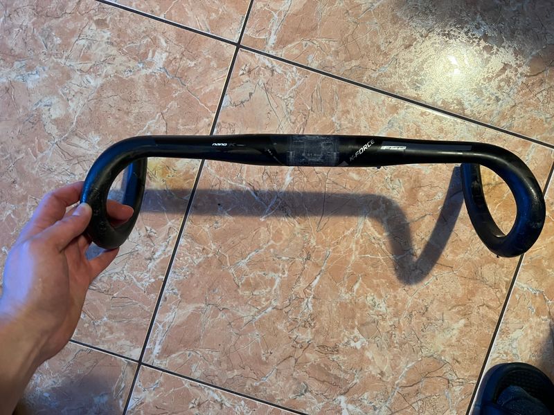 Used Fsa K Force Nano K Handlebars 420mm Compact Cockpit