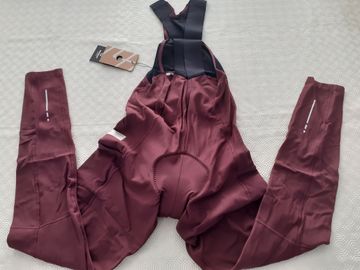 Tweedehands Siroko Apalache Burgundy Gravel Bib Tights Cycling Clothing