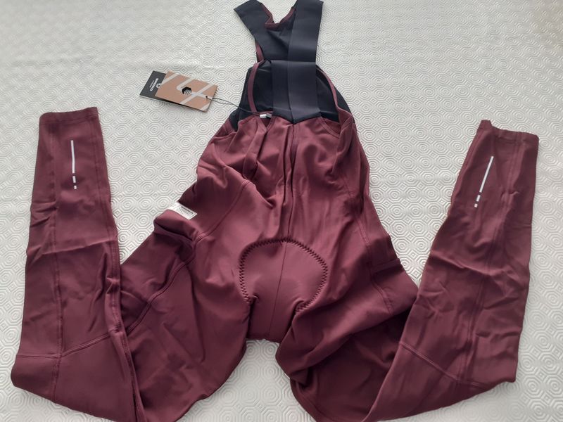 Used Siroko Apalache Burgundy Gravel Bib Tights Cycling Clothing