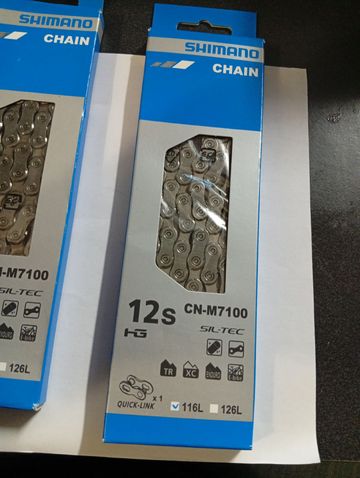 Tweedehands Shimano SLX CN-M7100 Quick Link Chain 12-speed 116L Drivetrain & Pedals