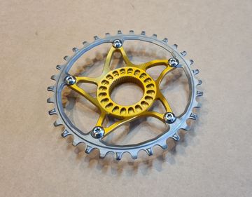 Gebrauchtes Absoluteblack SuperSteel Chainring 34T Drivetrain & Pedals