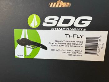 Used 2012 SDG Fly Titanium Saddle Black/Kevlar bike — image 2 of 2