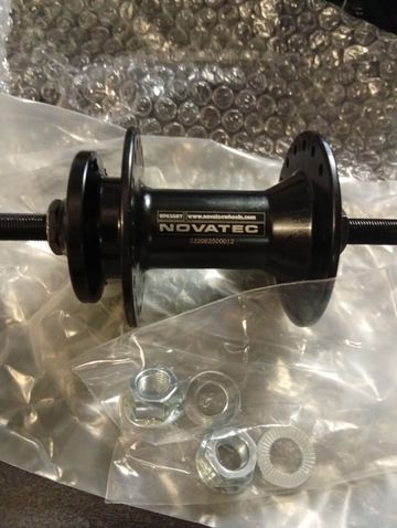 Used Novatec Front MTB Hub QR 9x100mm 36h 6-bolt Disc Wheels