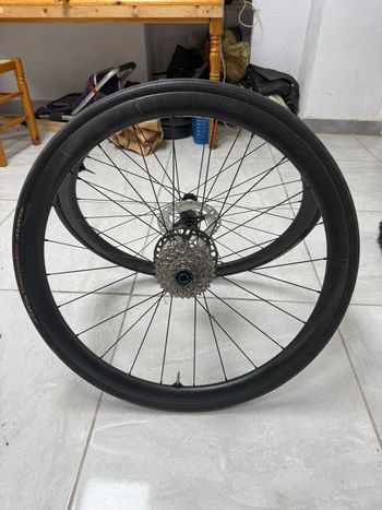 2021, llanta de carbono con buje dt350