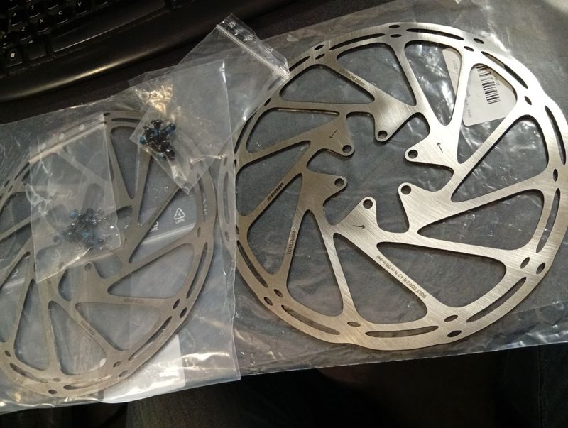 Used SRAM Centerline MTB E-bike Discs 203mm 6-bolt Brakes