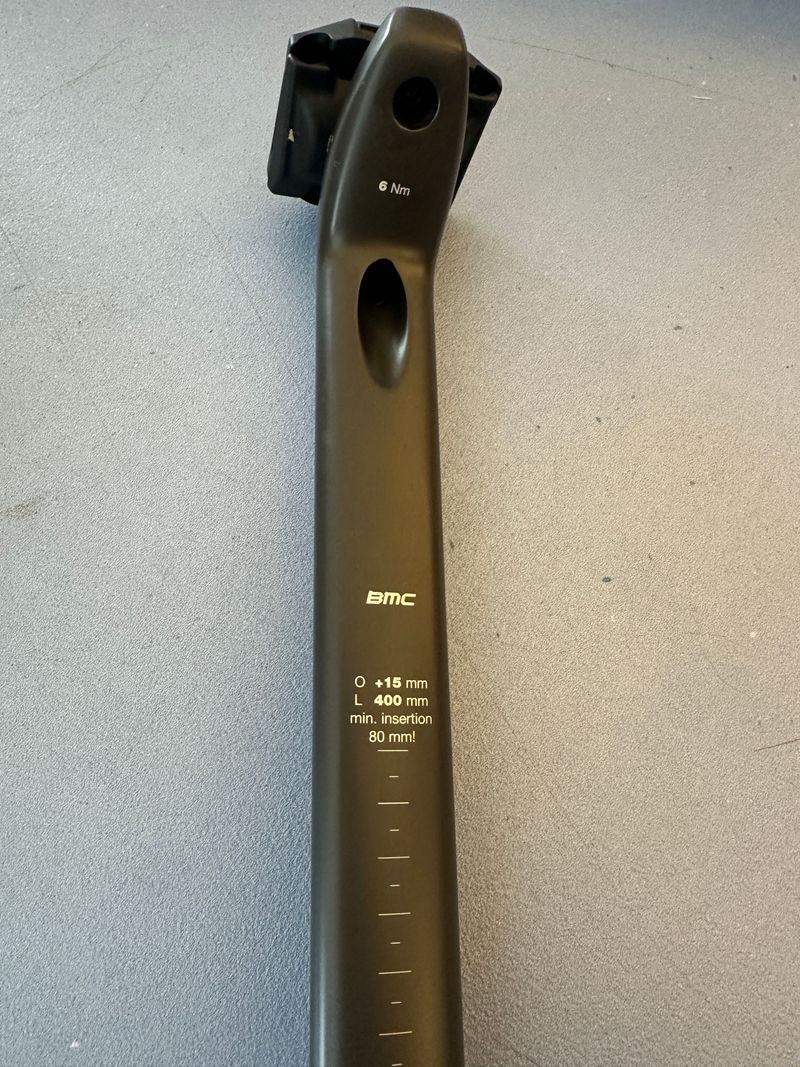 Used BMC SLR01 Carbon Seatpost 15mm Offset 400mm 2026 Saddles & Seatposts