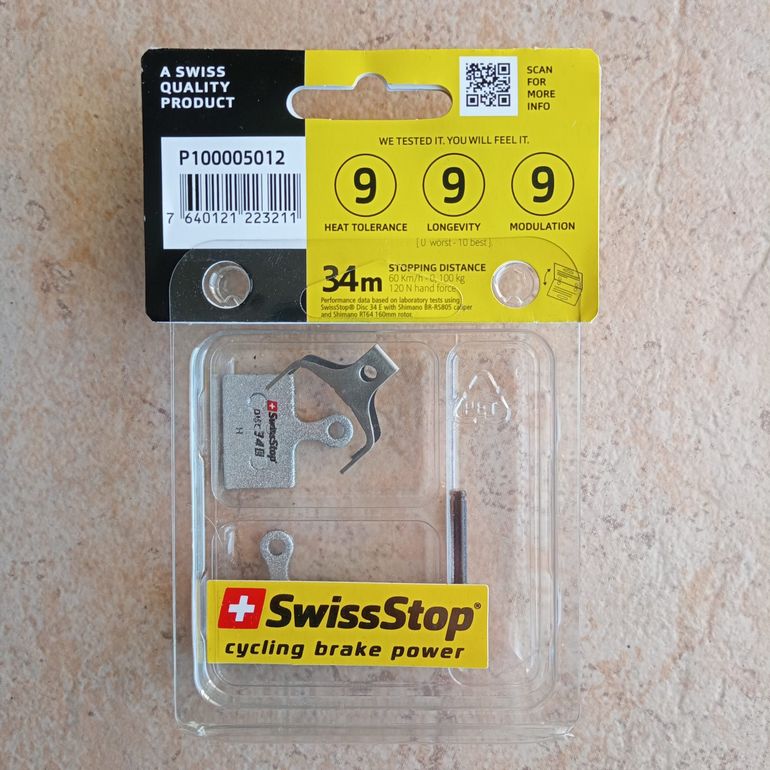Used Swissstop Pastilhas de travão de disco SwissStop 34 E Shimano para E-Bike bike — image 2 of 3