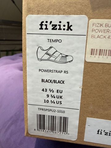 Używany Fizik Road shoes Fizik Tempo Powerstrap R5 Black bike — zdjęcie 13 z 13