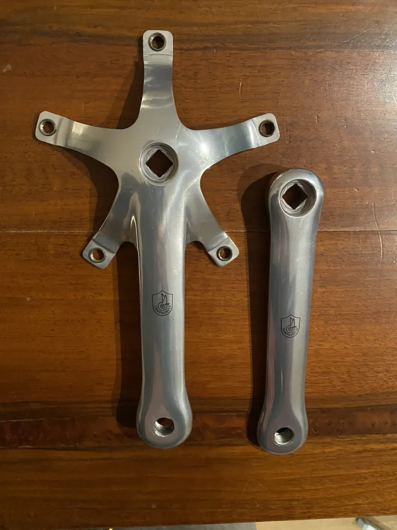 Used Campagnolo Track Crankset 170mm 1996 Drivetrain & Pedals