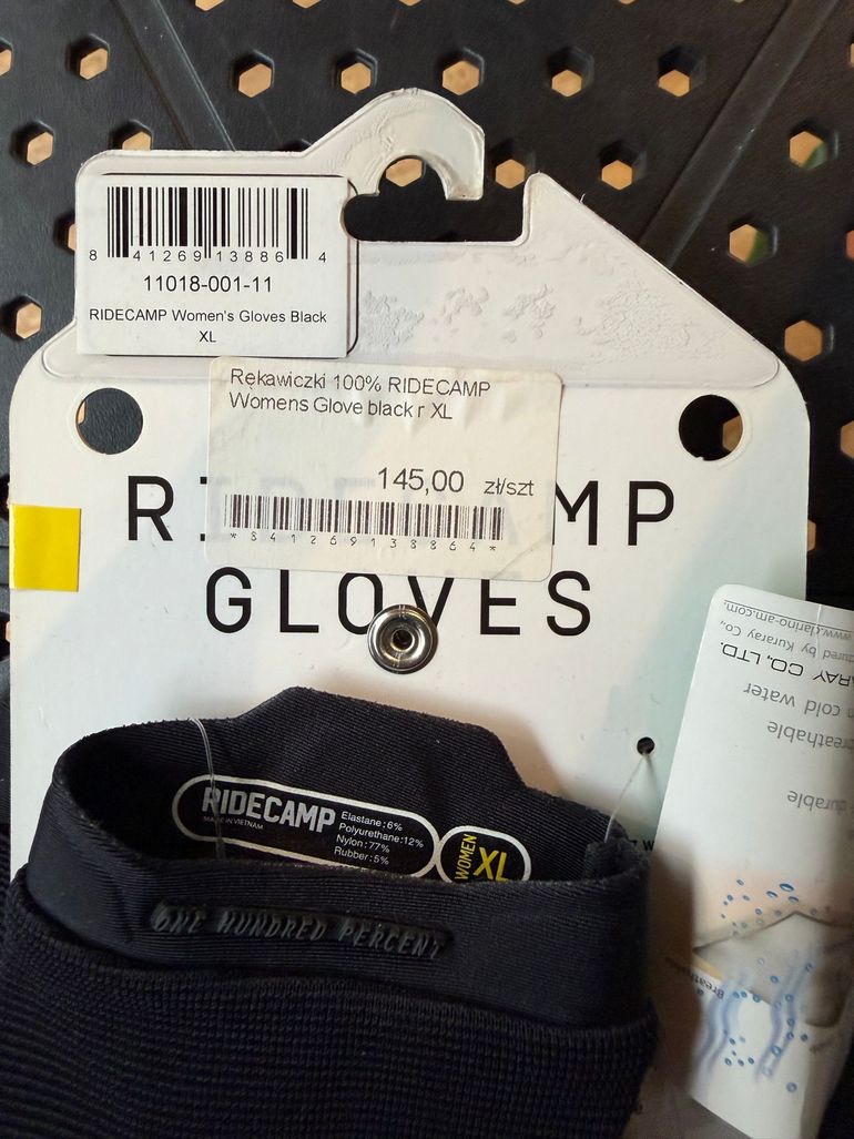 Used 100% Rękawiczki  Ridecamp Womens Glove Black bike — image 5 of 5