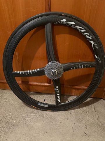 Gebrauchtes XENTIS Mark II Carbon Hinterrad Aero-Optik für Rennrad & Triathlon Wheels