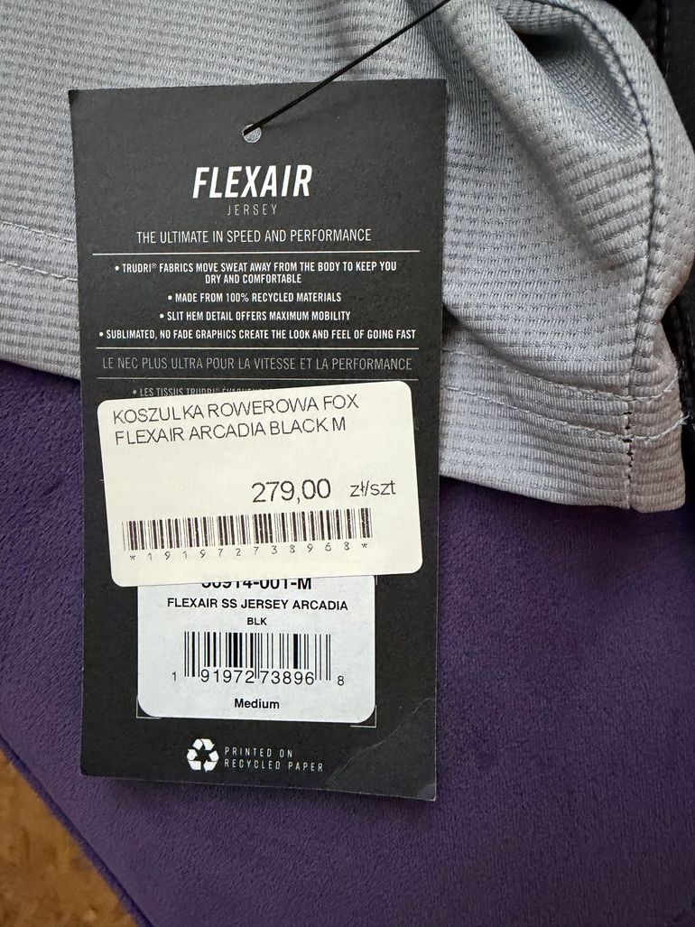 Used Fox Koszulka  Flexair Arcadia Black bike — image 7 of 7