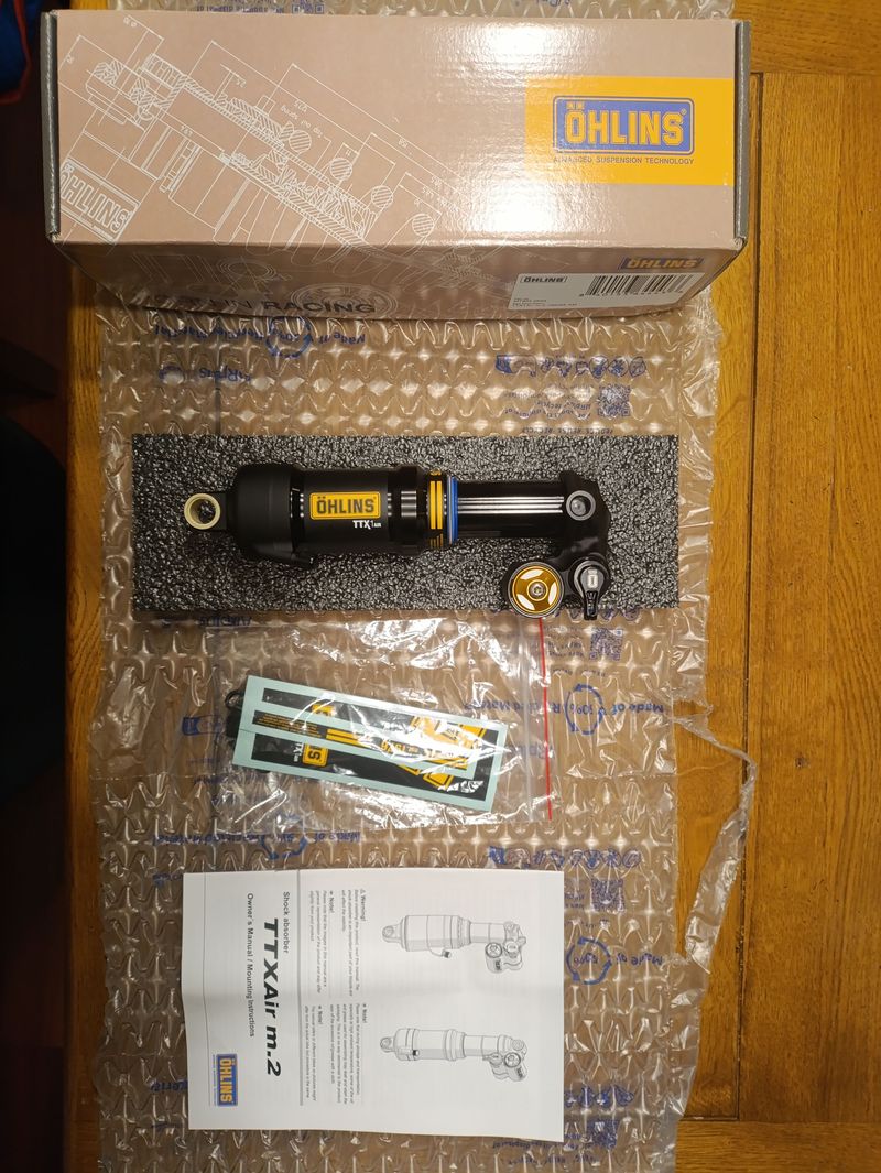 Tweedehands Öhlins TTX1 Air M.2 185x55 Trunnion Rear Suspension