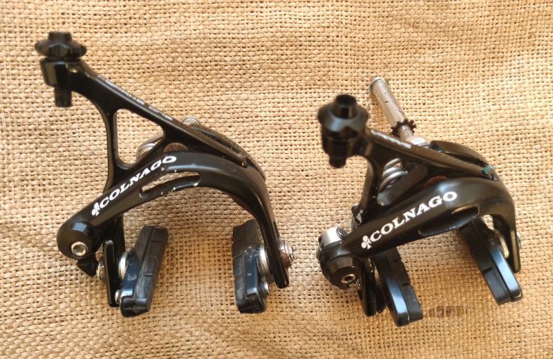 Brugt Colnago X-Brake One Black Front Rear Brake Caliper Set Brakes