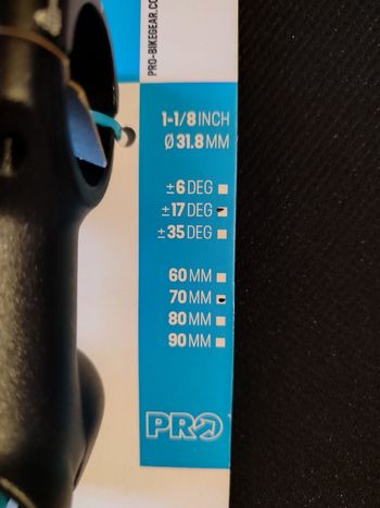 Used Pro Attacco Manubrio Stem bike — image 2 of 3
