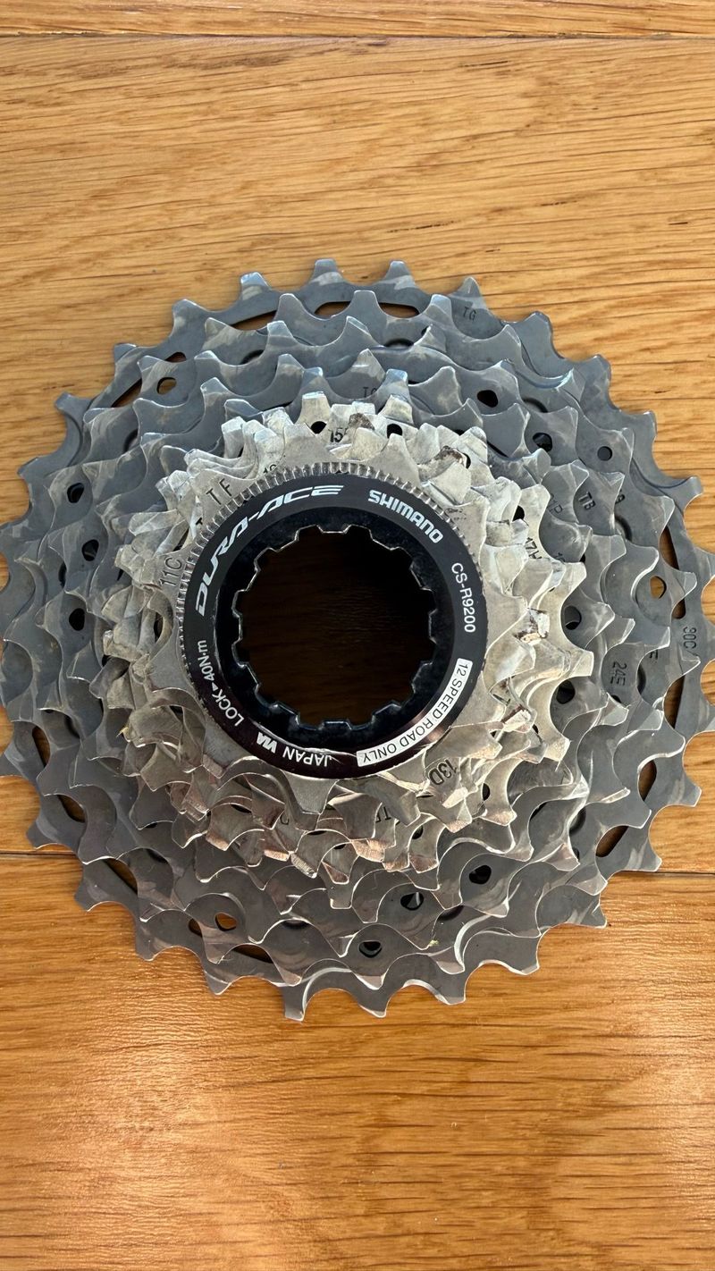 Used 2025 Shimano Dura Ace 12-speed Cassette Drivetrain & Pedals