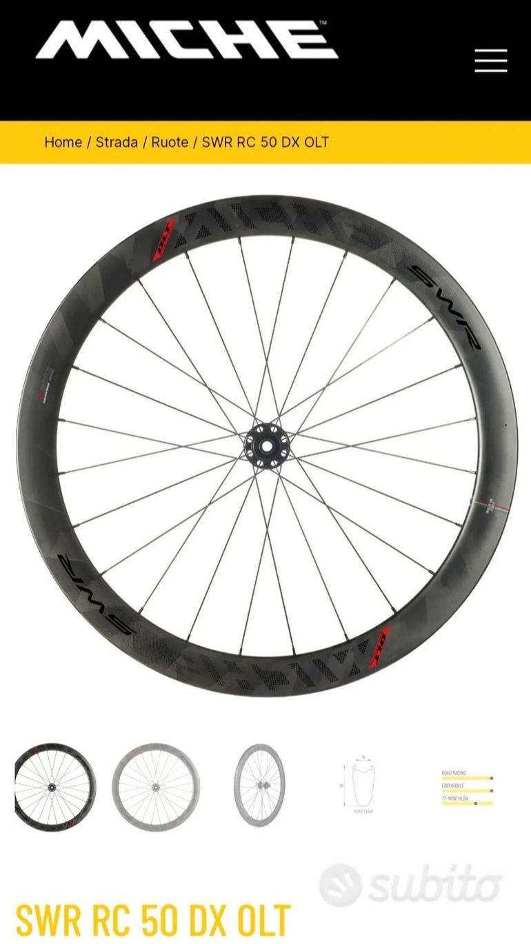 Brugt Cinelli Miche SWR 50 DX OLT 2023 bike — billede 3 af 3