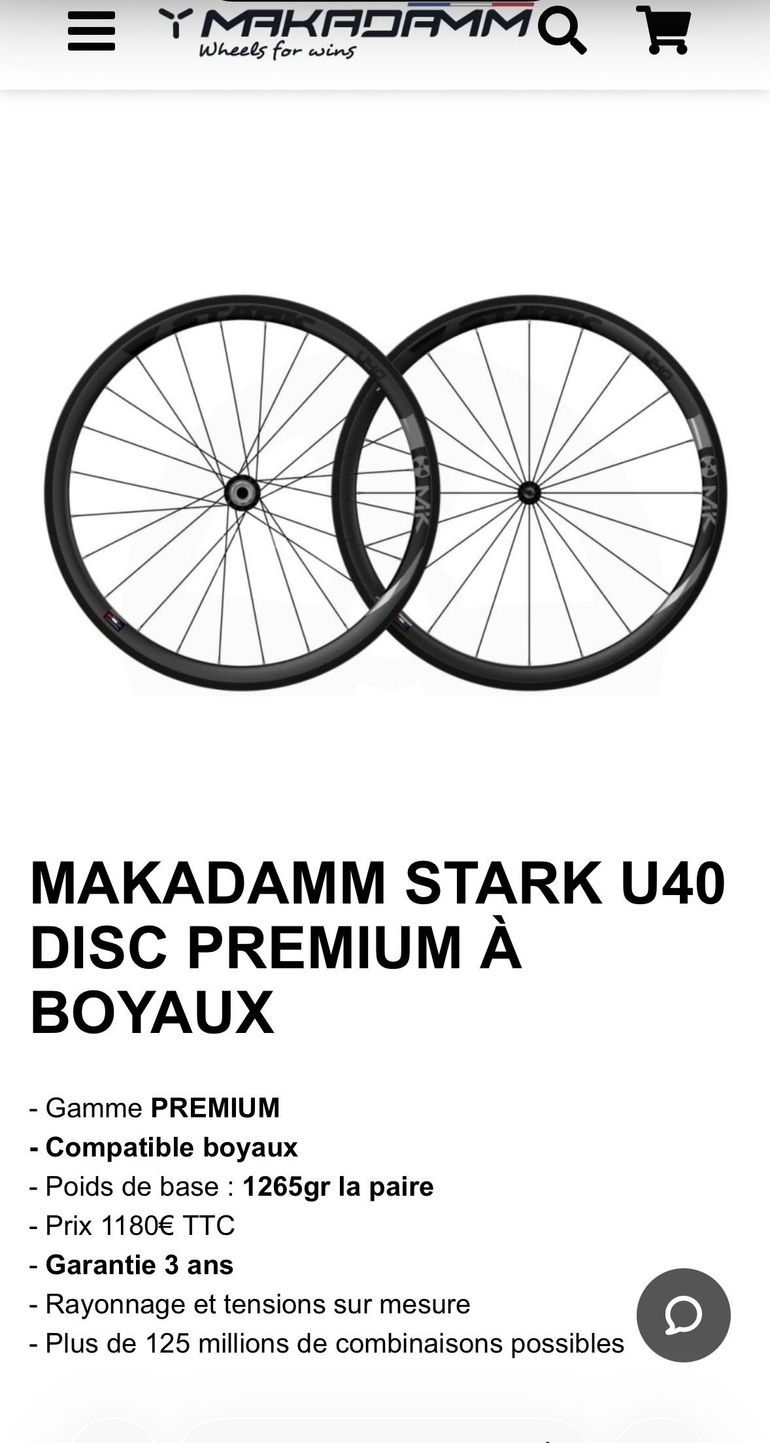 Used Makadamm Stark U40 Premium à Boyaux 2024 bike — image 3 of 6