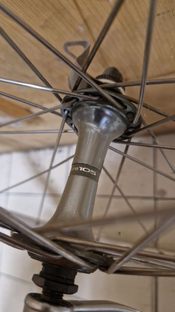 1980 Coppia ruote Campagnolo bike usato — immagine 4 di 5