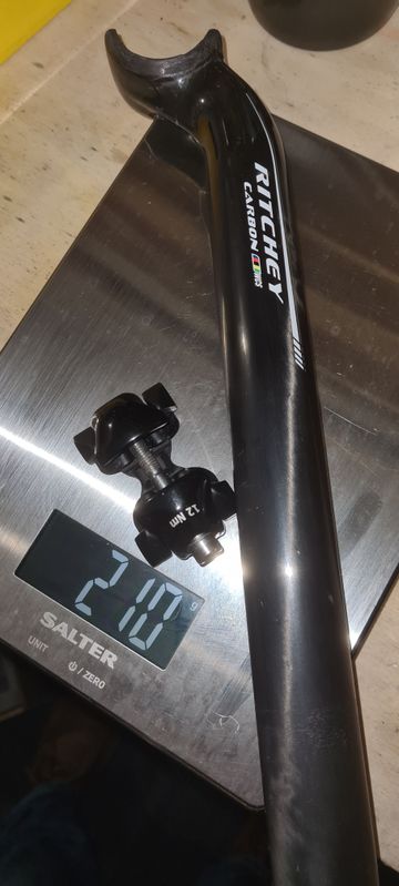 Used RITCHEY CARBON WCS 31, 6/400 1 bolt Saddles & Seatposts