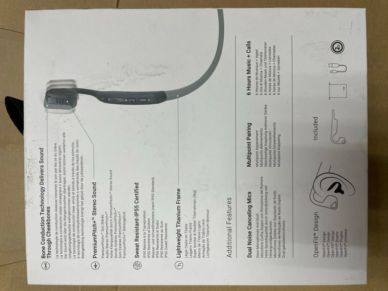 Used Aftershokz Trekz Titanium Bone Conduction Headphones bike — image 2 of 5