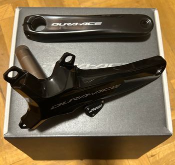 Używany Shimano Bielas Shimano Dura Ace con Potenciometro 4iiii. 2024 Drivetrain & Pedals