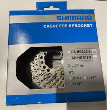 Used Shimano CS-HG201 9-speed 11-36T Cassette bike — image 1 of 2