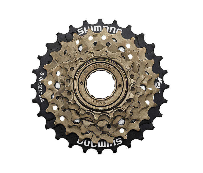 Used Shimano MF-TZ500 6-Speed Freewheel 14-28T Drivetrain & Pedals