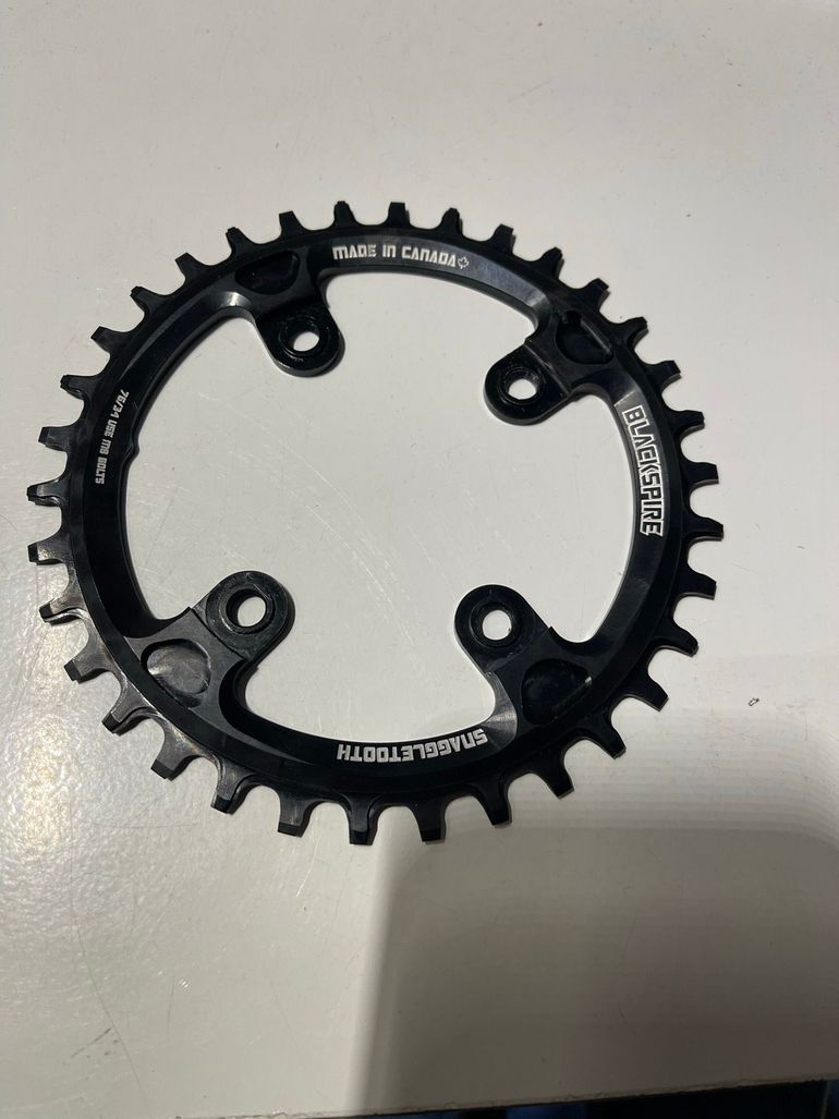 Used Blackspire Snaggletooth 4-Bolt 76mm BCD 34T bike — image 2 of 3