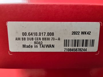 Brugt 2025 SRAM DUB BB30 73-A ROAD CERAMIC bike — billede 6 af 6