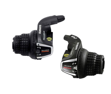Gebrauchtes Shimano Tourney SL-RS35 3x7-speed RevoShift Shifters with Cables Drivetrain & Pedals