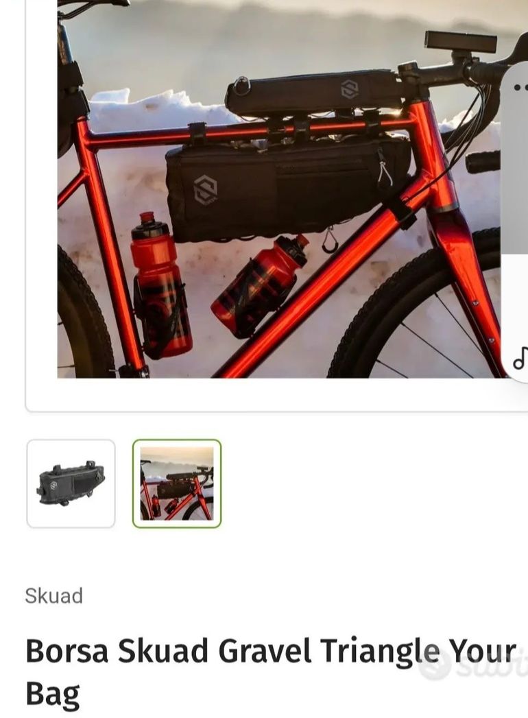 Used 2024 Skuad Triangle Frame Bag Black bike — image 2 of 2