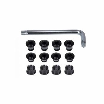Fsa, Kettenblattschrauben MTB 3fach/4-Arm Torx/T30 schwarz