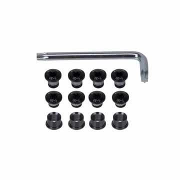 Tweedehands Fsa Kettenblattschrauben MTB 3fach/4-Arm Torx/T30 schwarz Drivetrain & Pedals