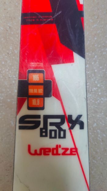 Używany 2015 Wedze SRX 800 Skis with Boost Bindings bike — zdjęcie 2 z 8