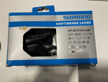 Used Shimano Comando/Leva Sinistro Altus 3v Nero ST-EF510 4 Dita bike — image 2 of 2