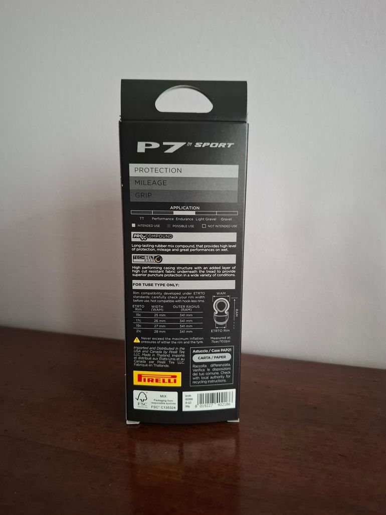 Used Pirelli P7 Sport Tire bike — image 3 of 5