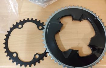 Used Sram D1 46-33 Chainrings 107 MM 12-speed bike — image 1 of 2