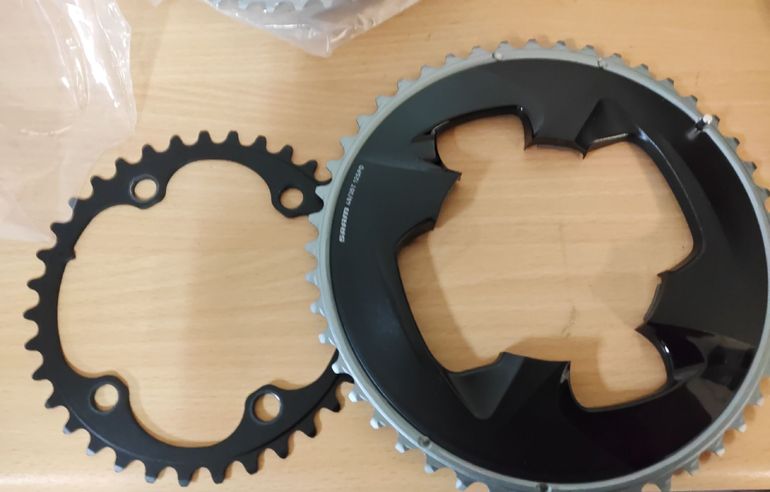 Used Sram D1 46-33 Chainrings 107 MM 12-speed bike — image 2 of 2