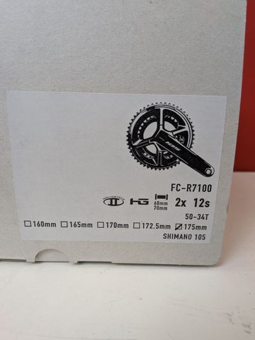 Używany Shimano 105 FC-R7100 50-34 175mm bike — zdjęcie 4 z 4