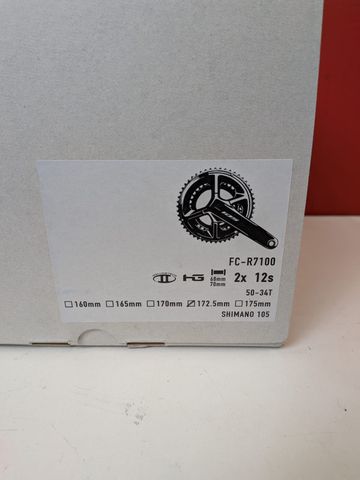 Used Shimano 105 FC-R7100 50-34T 172.5mm 12rz bike — image 3 of 4