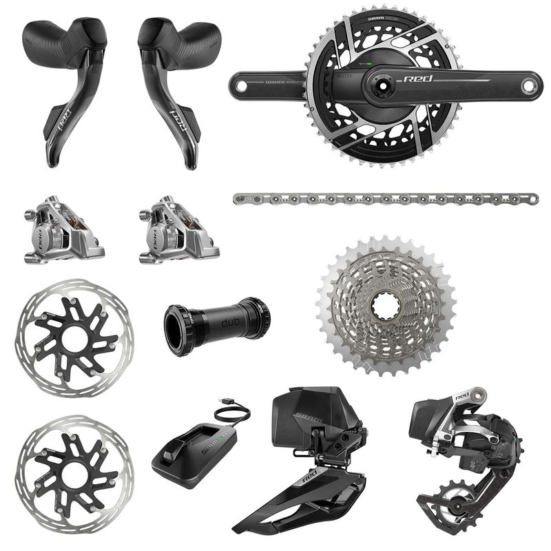 Gebrauchtes Sram RED AXS E1 2X12 Disc Powermeter 165 2026 Groupset