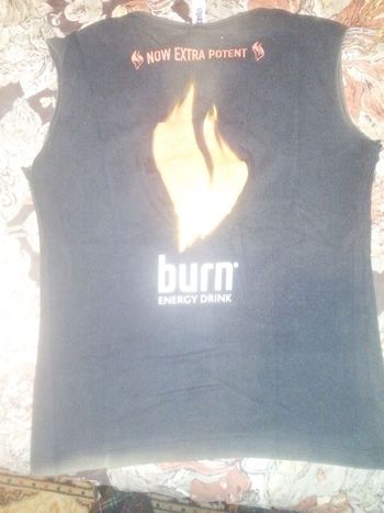 Used Burn energy drink T Shirt Fitness bike — image 2 of 2